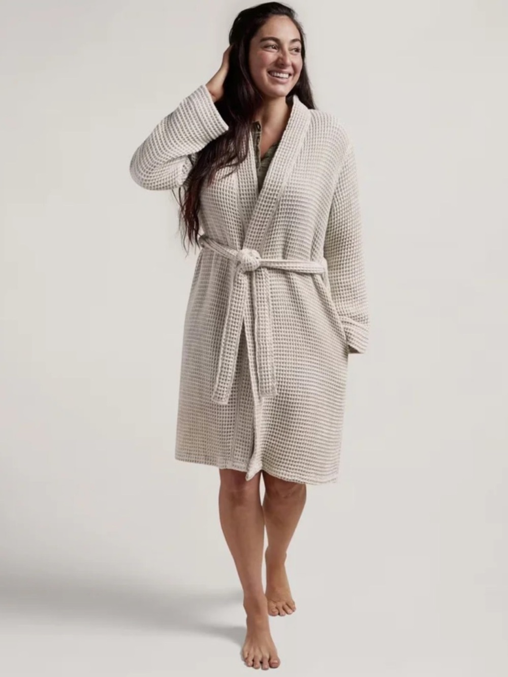 PARACHUTE Waffle Robe Size Small Lounge Sleep Bath Quiet Luxury
